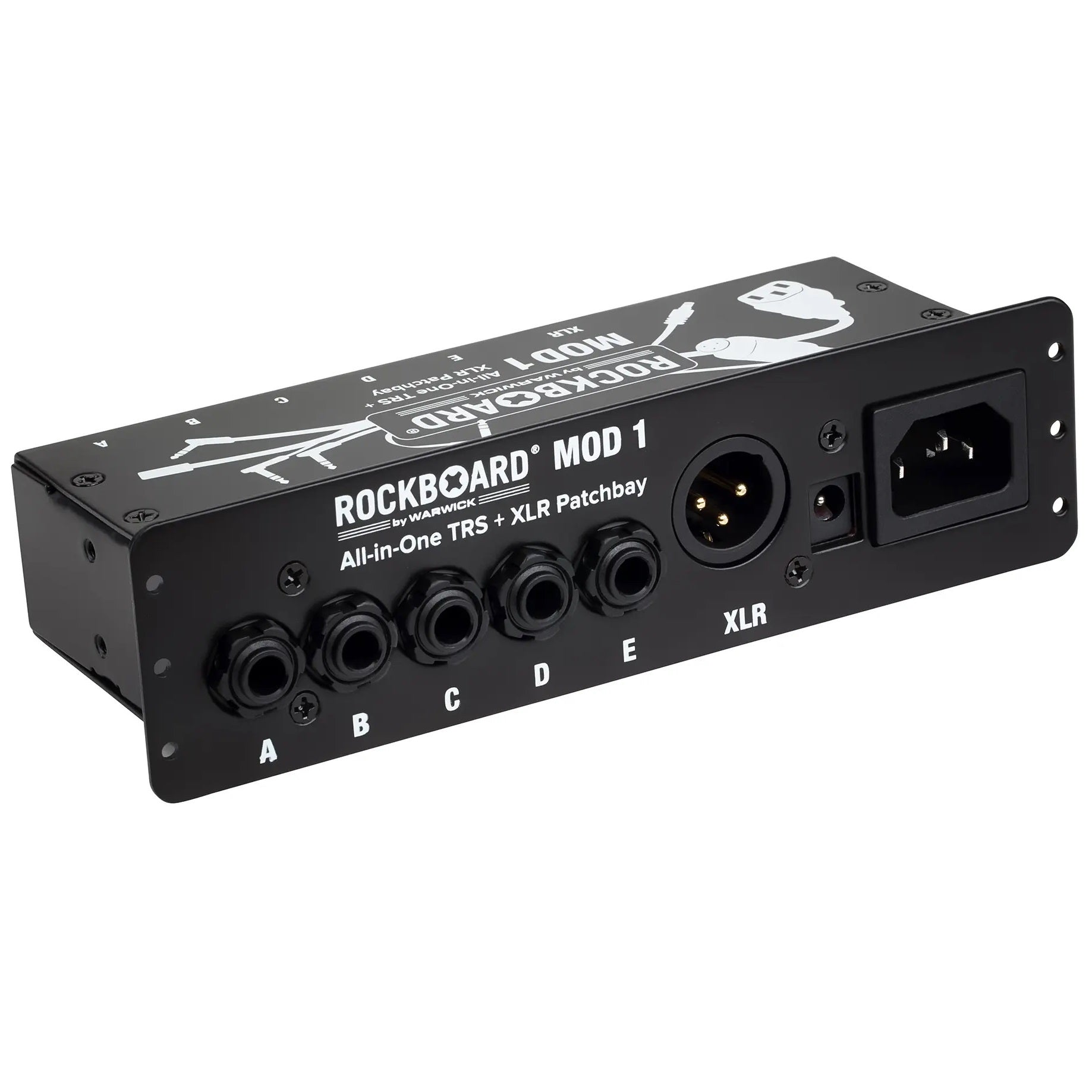 RockBoard MOD 1 V2 patchbay, alternate angle