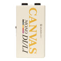 Walrus Audio Canvas Mono DI box — white Harvest Series enclosure, top view