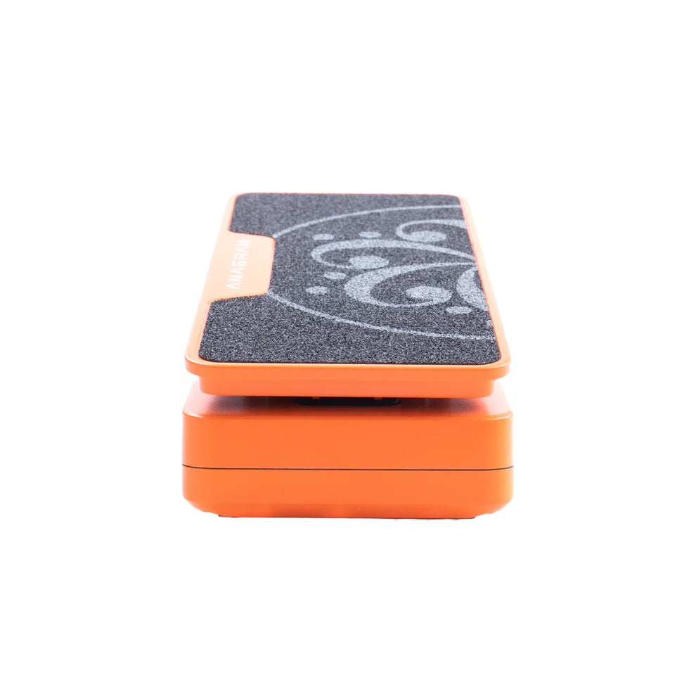 Darkglass Anagram Press expression pedal — orange, profile view