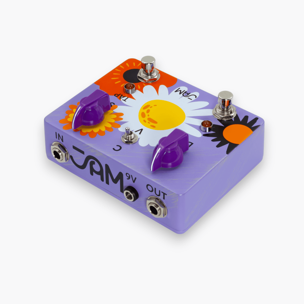 JAM Pedals RetroVibe mk.4 univibe pedal - top graphic detail