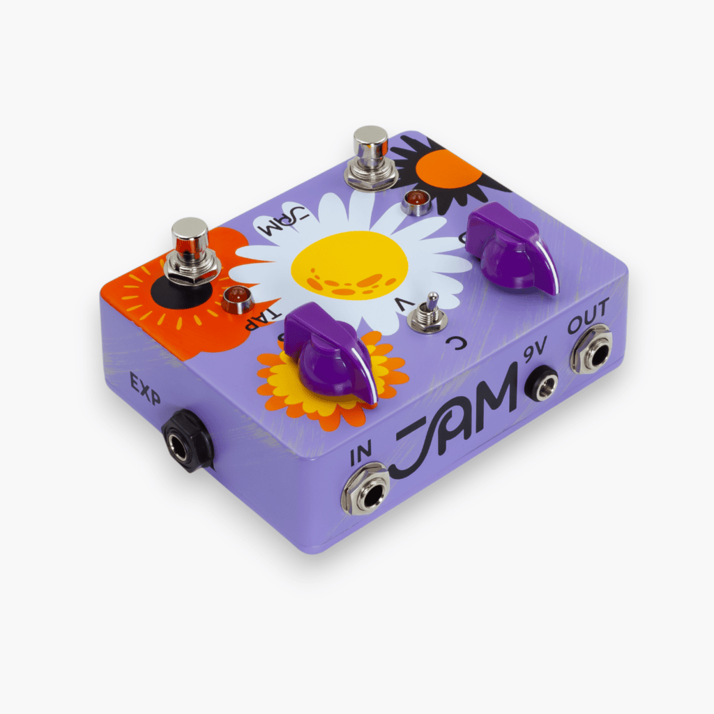 JAM Pedals RetroVibe mk.4 univibe pedal - angled view