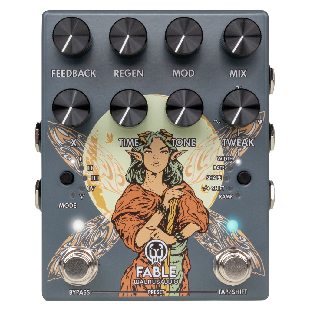 New Walrus Audio Fable MKII Stereo Granular Soundscape Generator Pedal Gray
