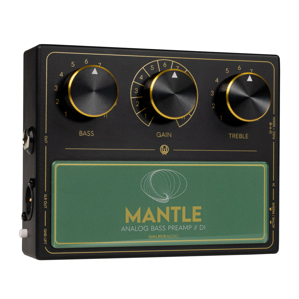 New Walrus Audio Mantle Analog Bass Guitar Preamp & D.I. Effects Pedal