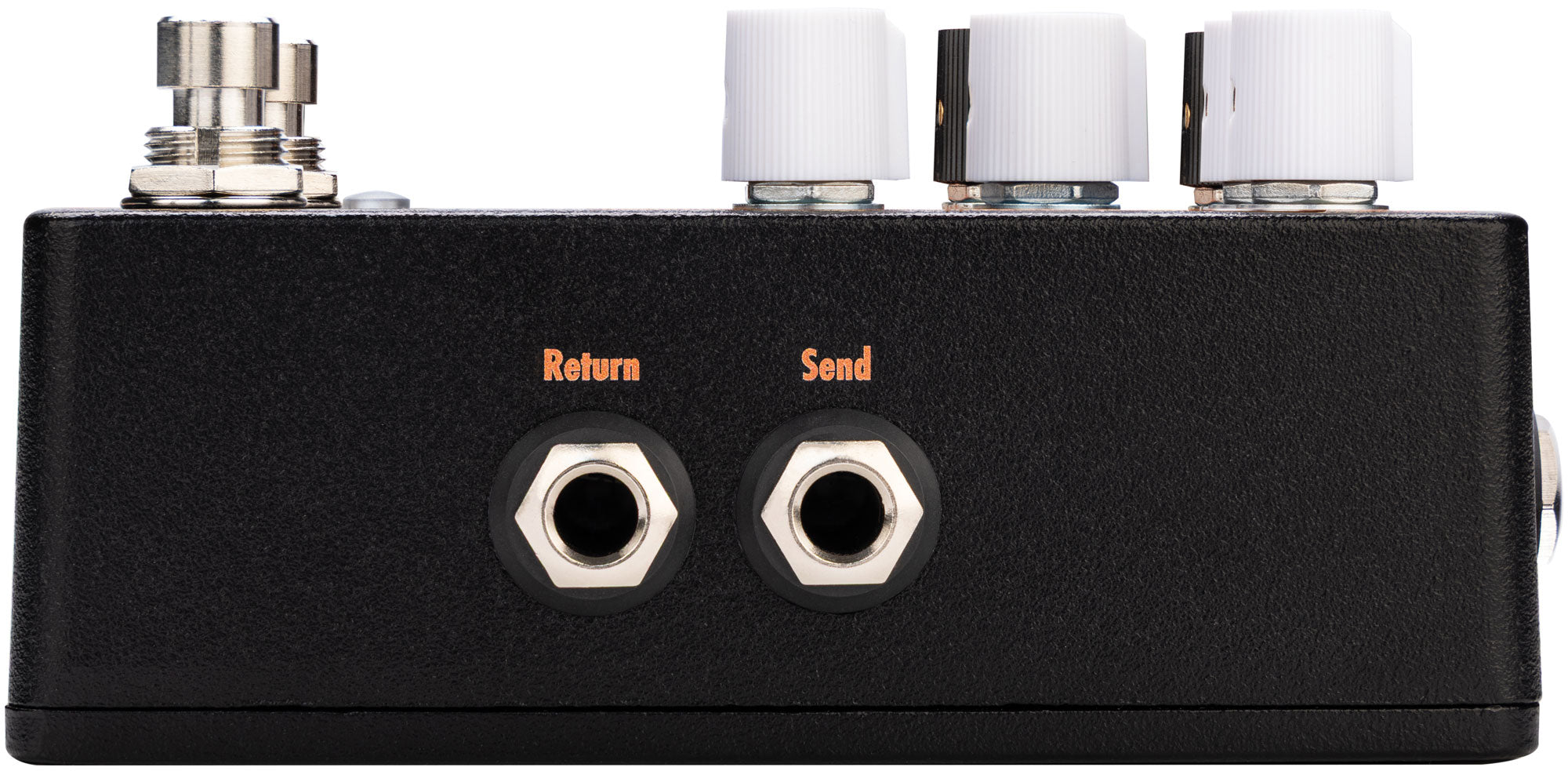 EarthQuaker Devices Scrolls Bass Odyssey bass preamp pedal — rear view