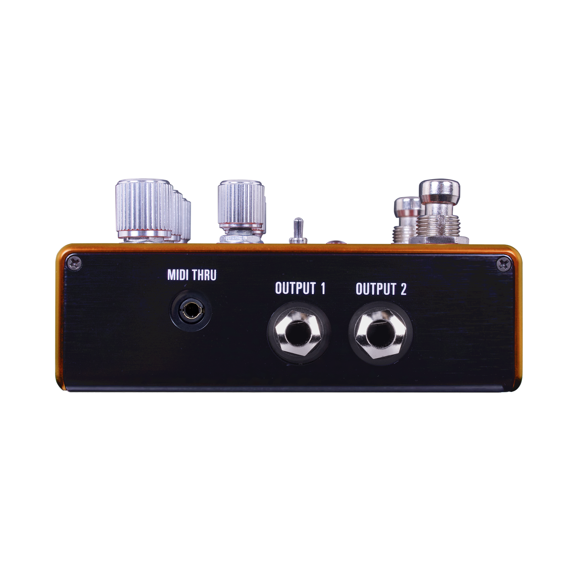 Source Audio Pathways reverb tremolo pedal — rear ports
