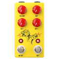 JHS Double Dragon lo-fi octave pedal — yellow enclosure with dragon graphic, top view