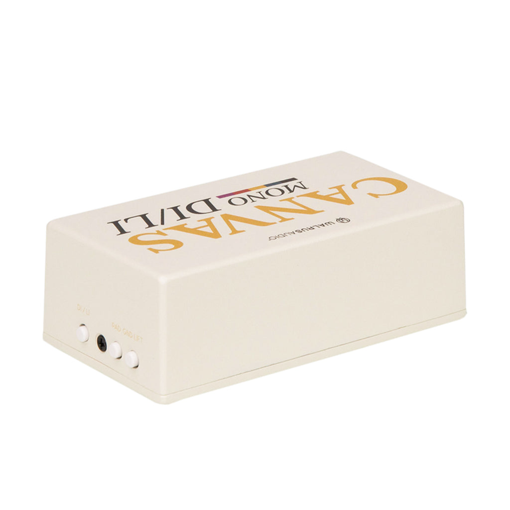 Walrus Audio Canvas Mono DI box — white, input jacks side
