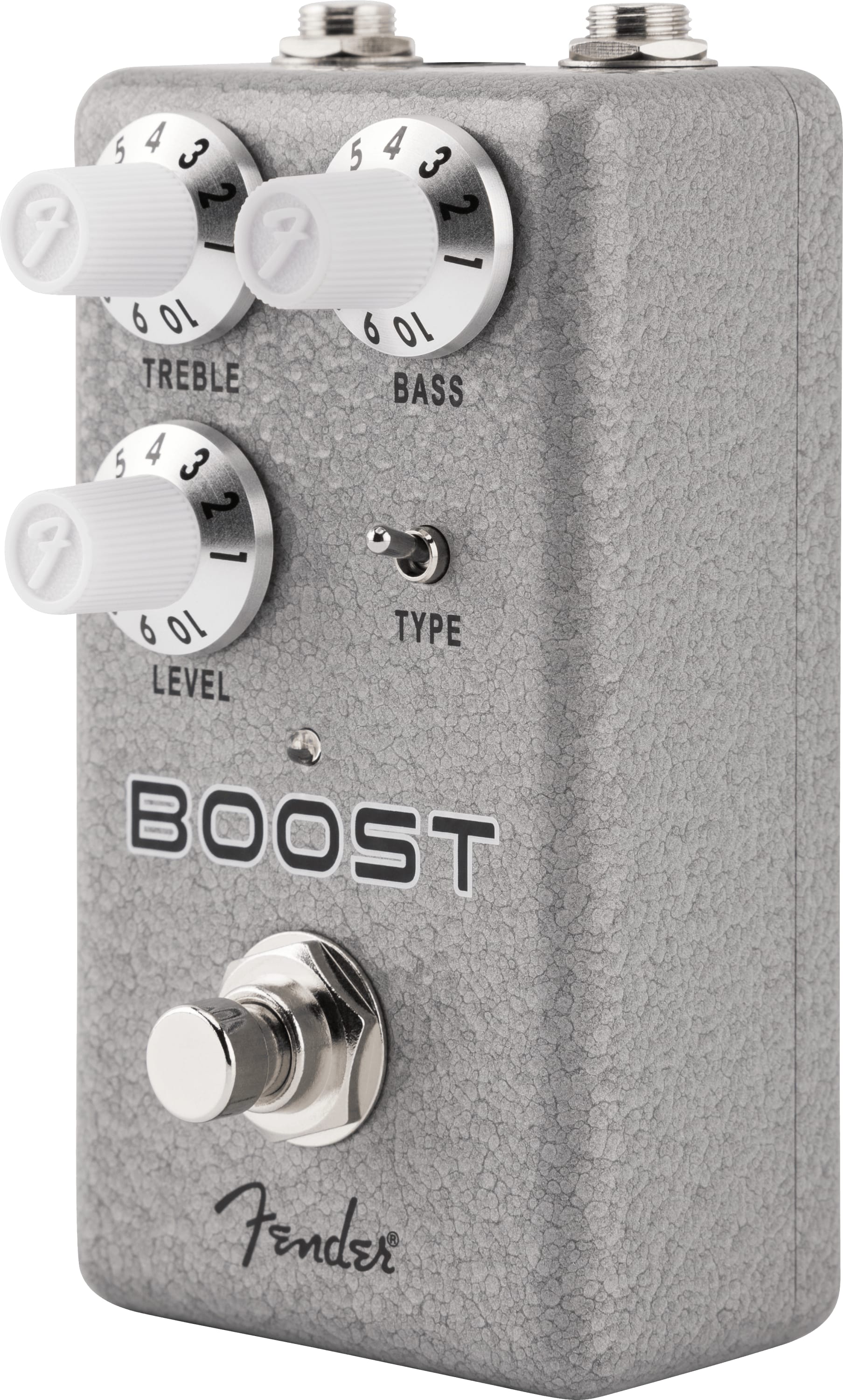 Fender Hammertone Boost pedal — top mounted jacks