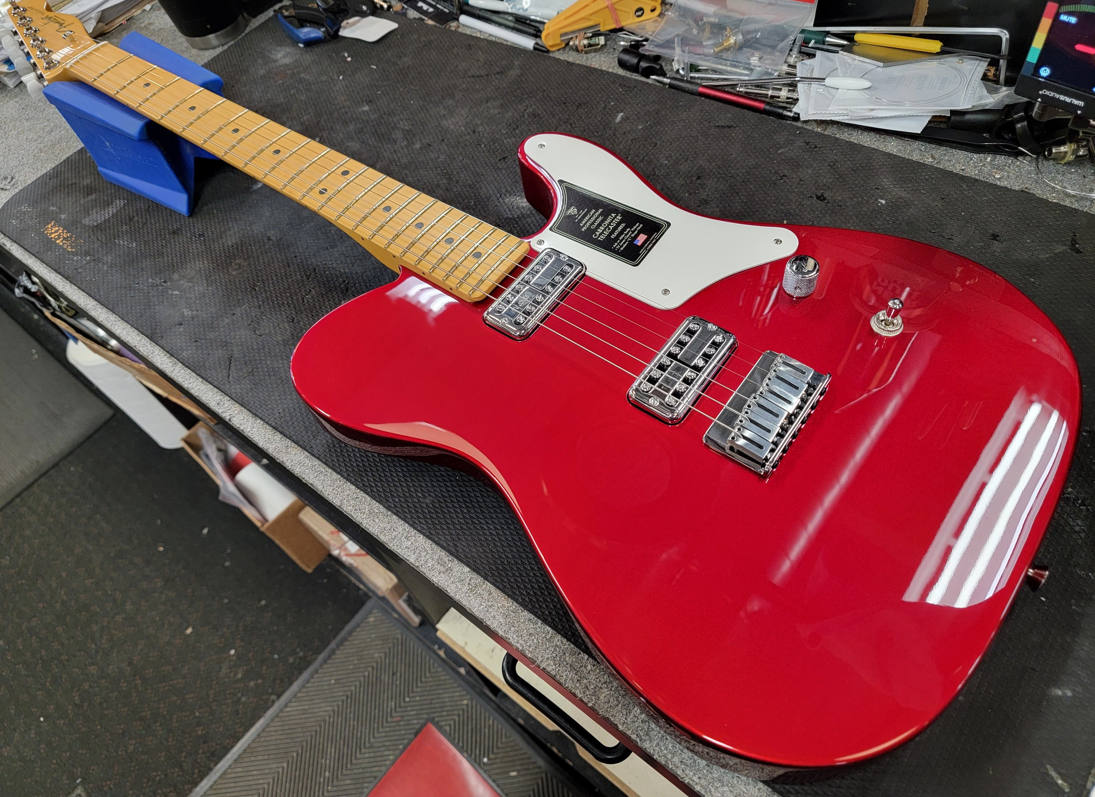 Fender 75th Anniversary American Professional Classic Cabronita Telecaster Candy Apple Red, Case, Free Shipping!