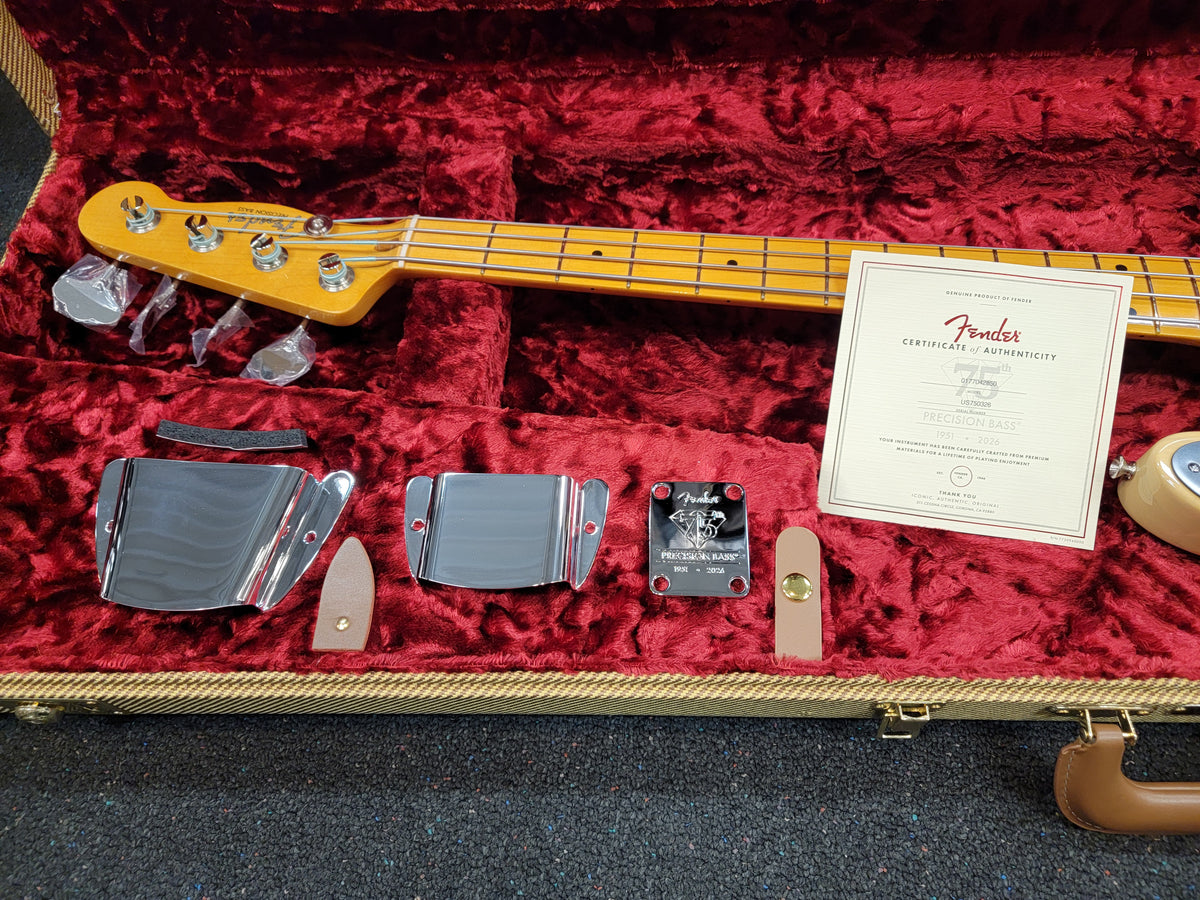 Fender AV II 1951 Precision Bass Butterscotch Blonde — certificate of authenticity