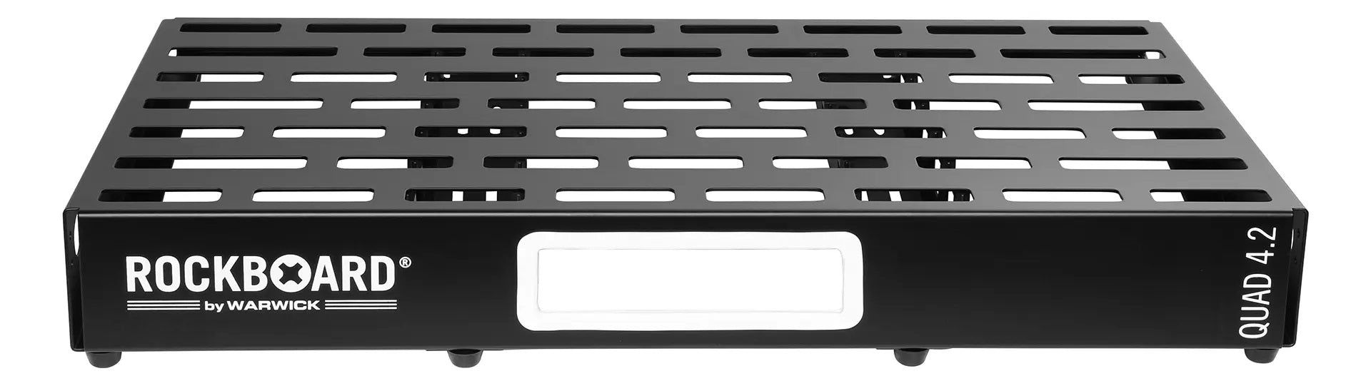 RockBoard Quad 4.2 pedalboard black aluminum slotted surface