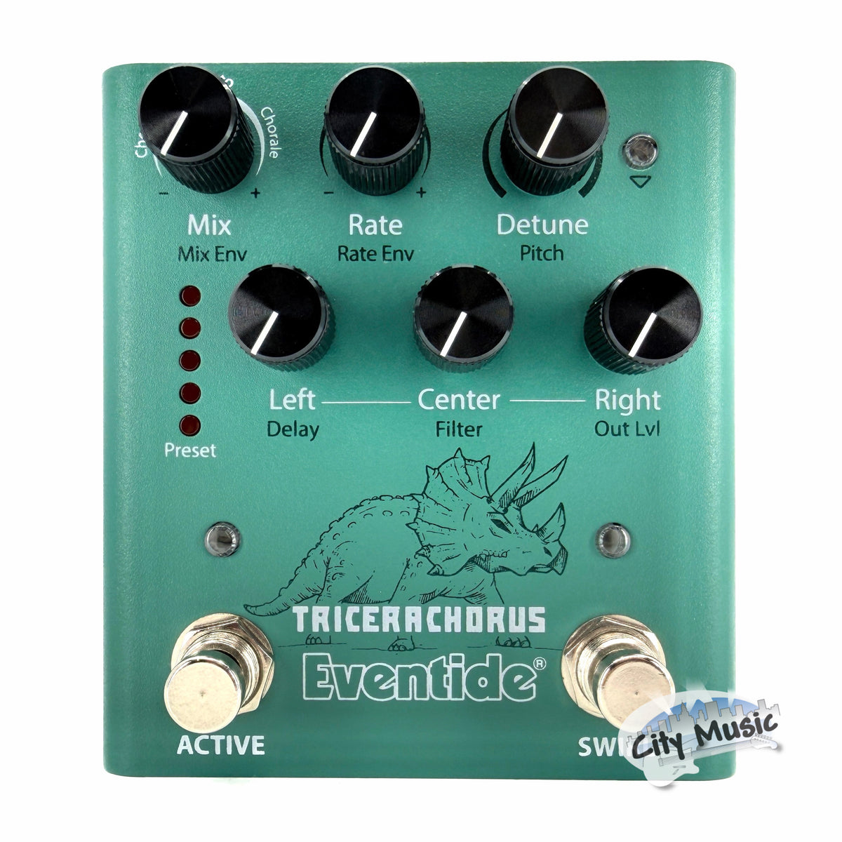 Used Eventide TriceraChorus Tri-Stereo Chorus Guitar Effects Pedal ♪