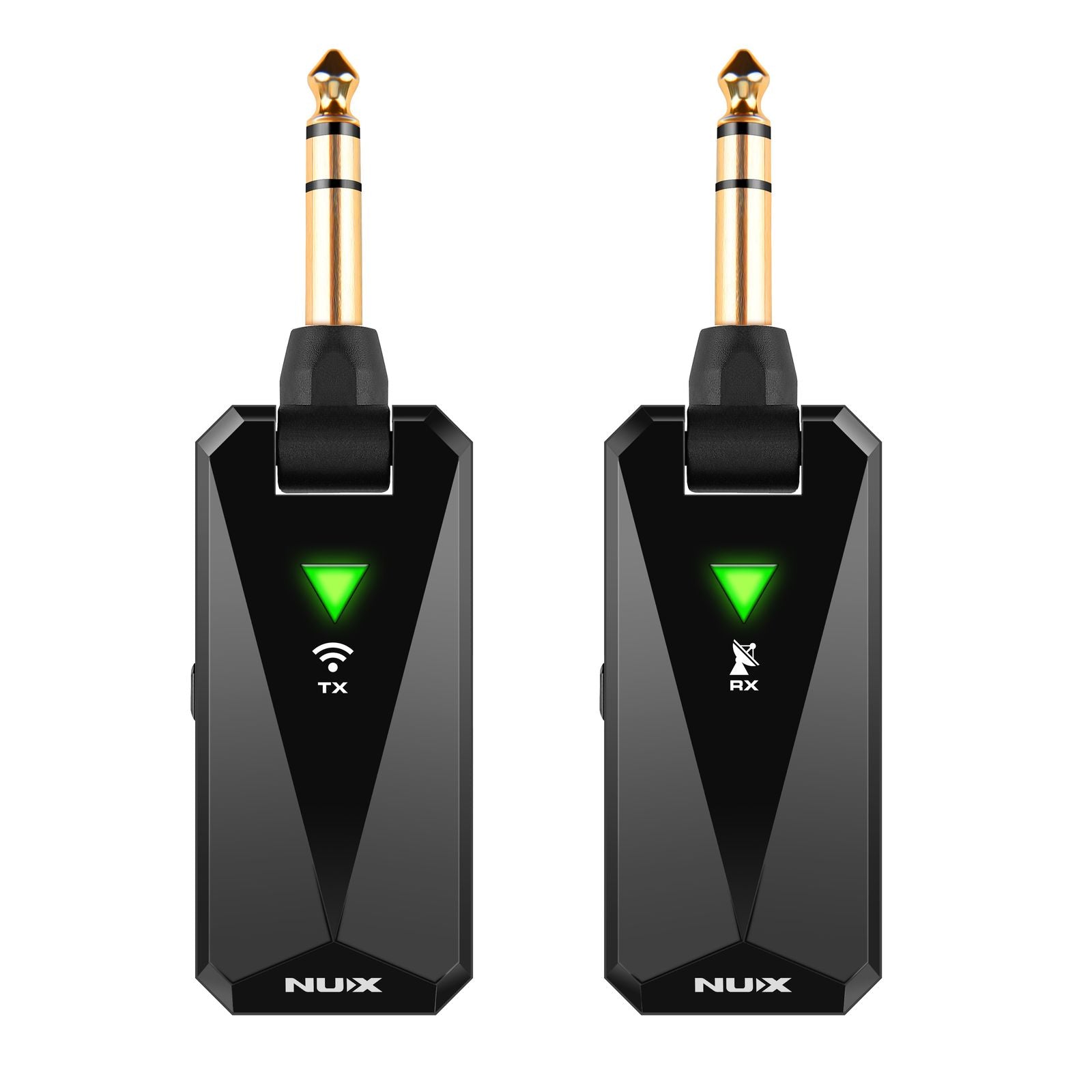Used NUX B-5RC wireless guitar system — black transmitter and receiver