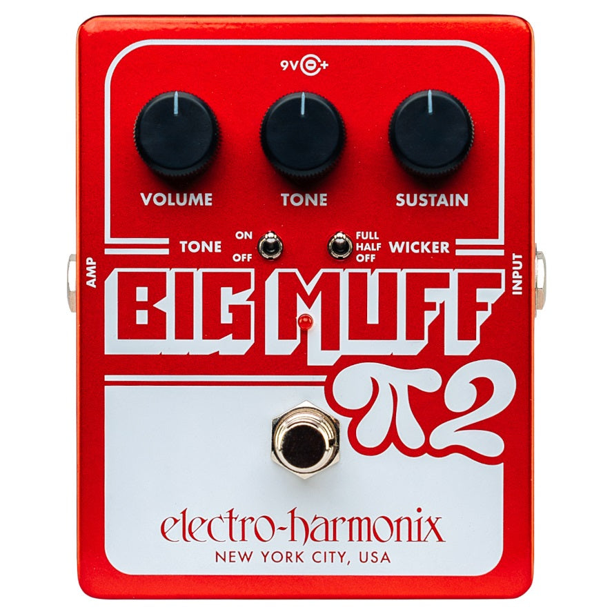Used Electro-Harmonix EHX Big Muff Pi 2 with Tone Wicker Dual Op-Amp Fuzz Pedal