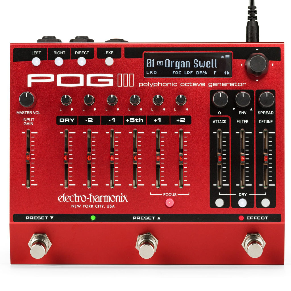 New Electro-Harmonix EHX POG 3 Polyphonic Octave Generator Effects Pedal