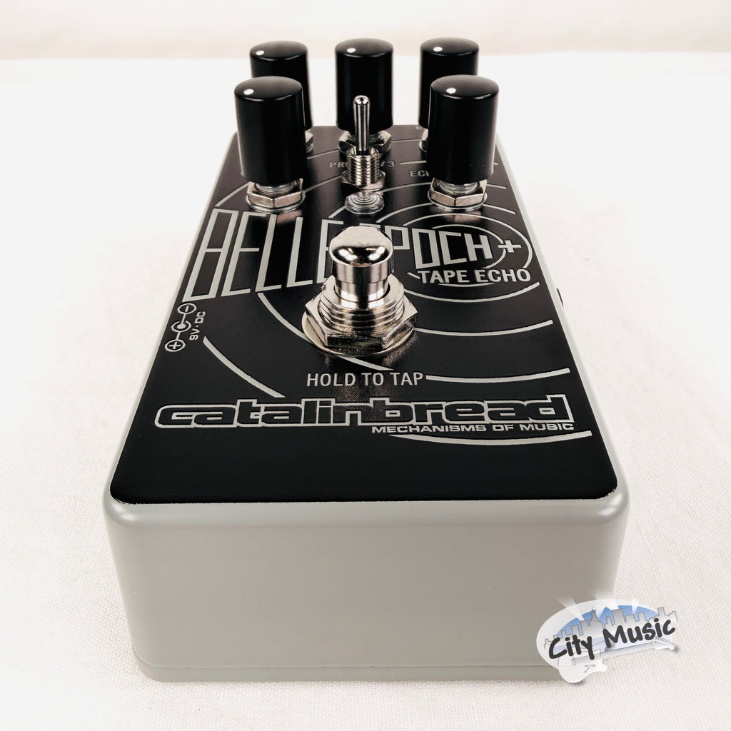 Used Catalinbread Belle Epoch+ tape echo delay — side view input jack
