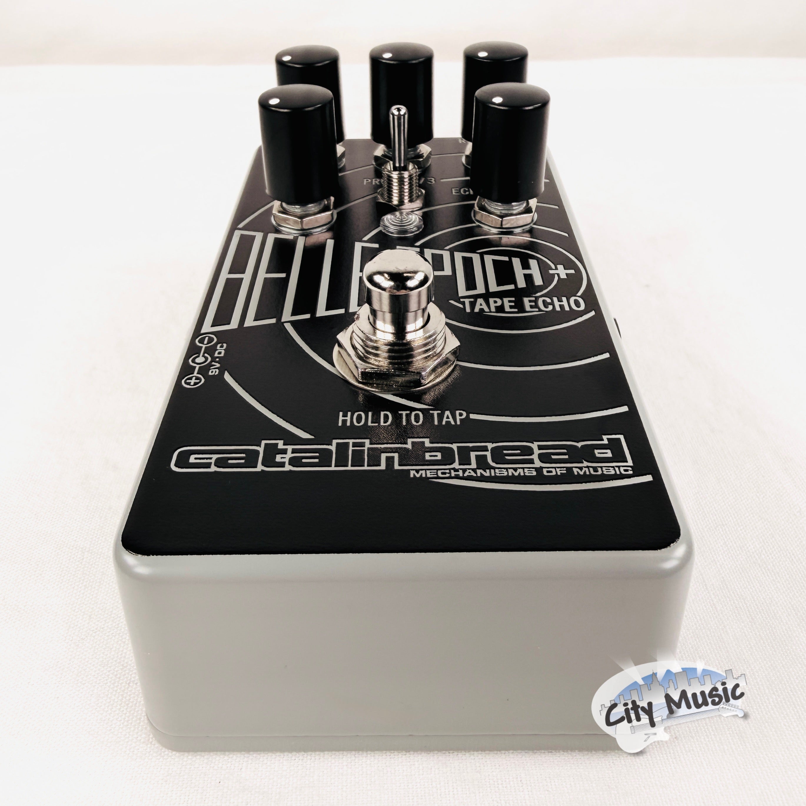 Used Catalinbread Belle Epoch+ tape echo delay — side view input jack