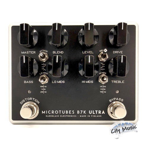 Used Darkglass Microtubes B7K ULTRA V2 w/ Aux-In Analog Bass Guitar Preamp Pedal ♪
