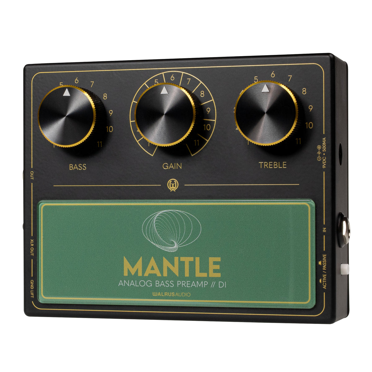 New Walrus Audio Mantle Analog Bass Guitar Preamp & D.I. Effects Pedal