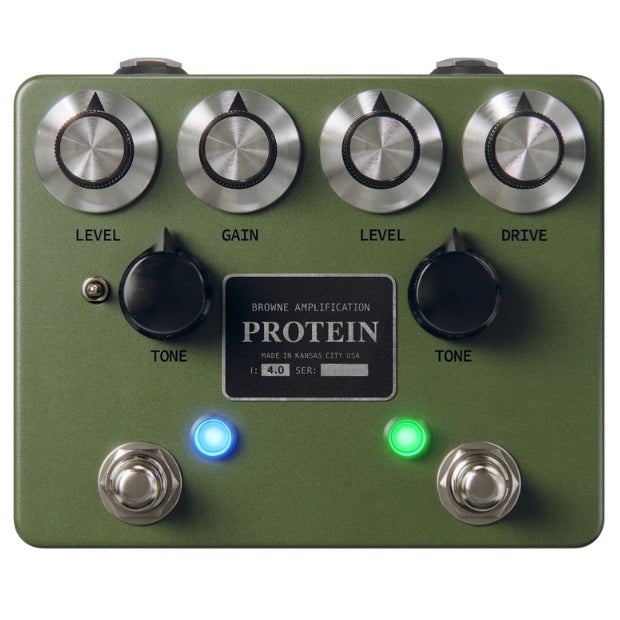 New Browne Amplification Protein V4 Dual Overdrive Guitar Effects Pedal
