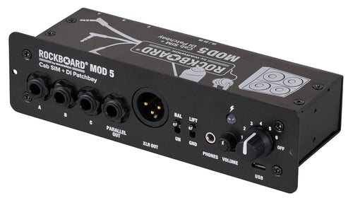 New RockBoard MOD 5 Cab SIM & DI Patchbay for Pedal Boards