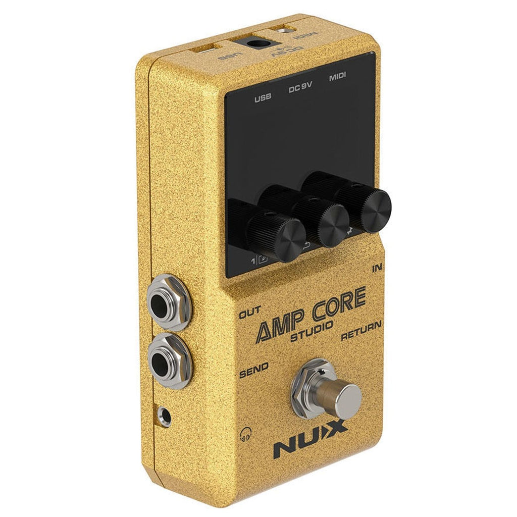 NUX Amp Core Studio amp modeler pedal - angled view