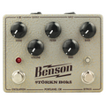 Benson STORKN BOKS fuzz pedal — silver hammertone enclosure front