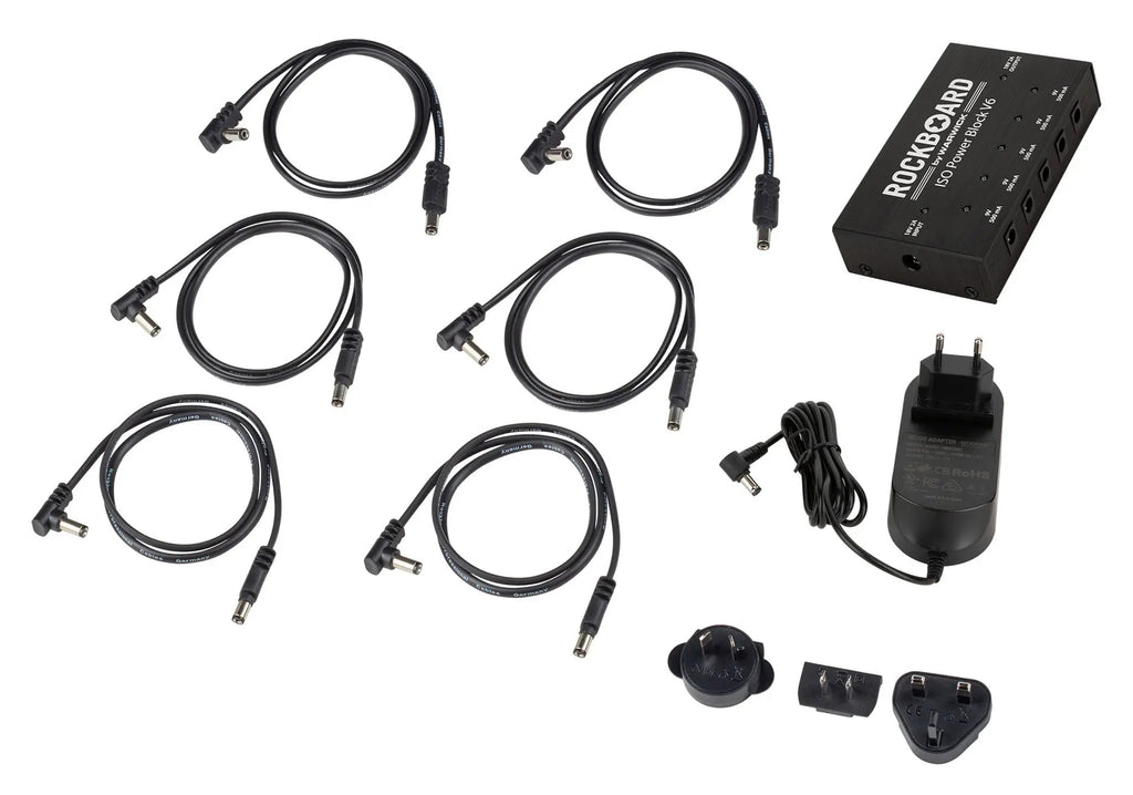 New RockBoard ISO Power Block V6 Isolated Guitar Effects Pedal Power Supply