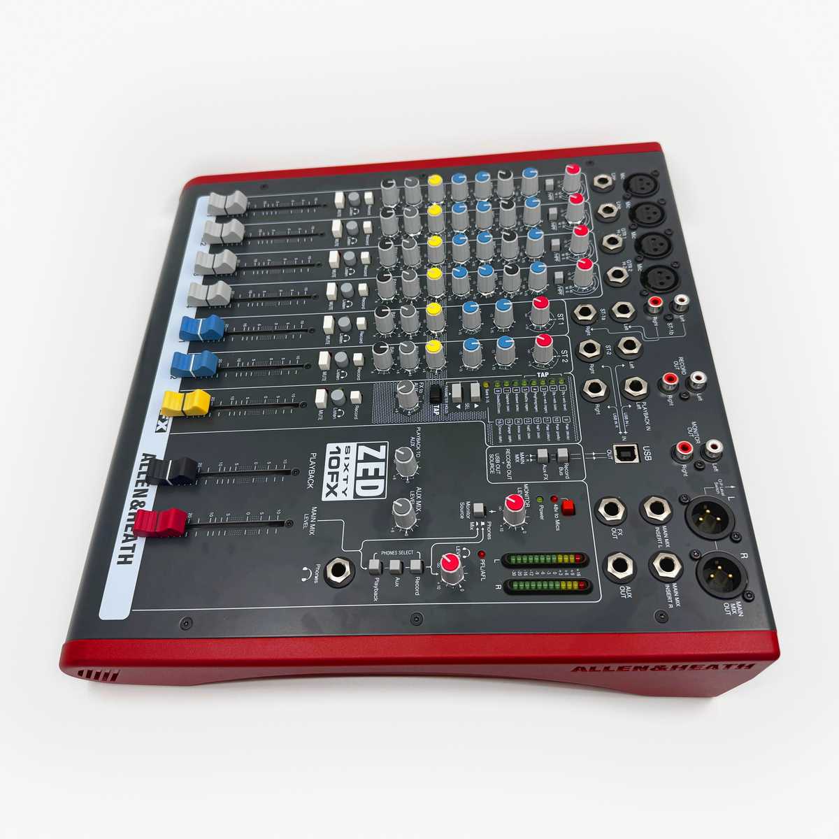 Used Allen & Heath ZED60-10FX 10-Channel Analog Mixer/2x2 USB Audio Interface