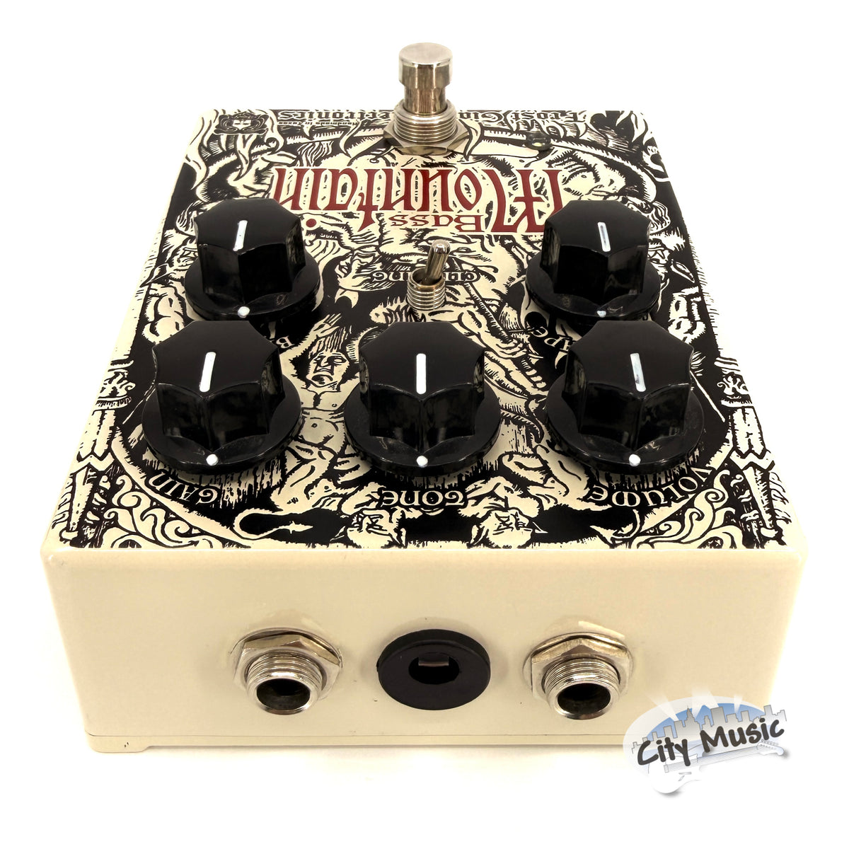 Used Frost Giant Electronics Bass Mountain Distortion Fuzz Guitar Effects Pedal ♪