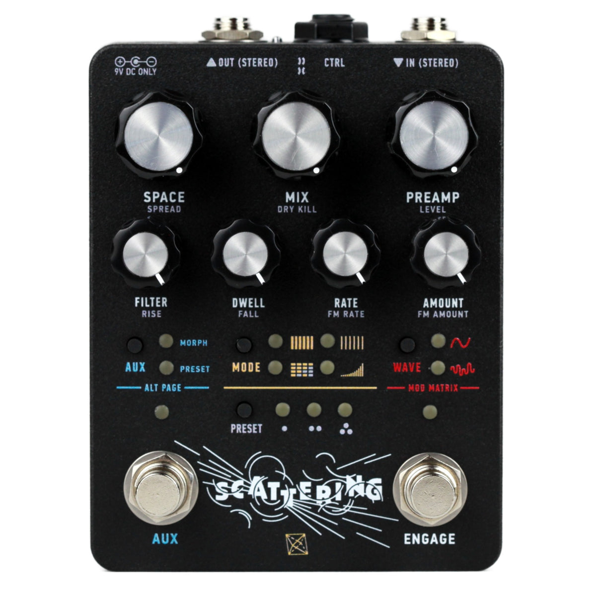 New Electronic Audio Experiments Scattering Stereo Reverb Guitar Effects Pedal