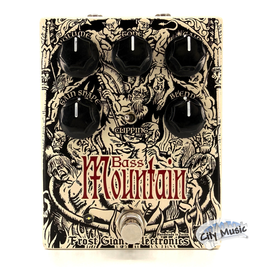 Used Frost Giant Electronics Bass Mountain Distortion Fuzz Guitar Effects Pedal ♪