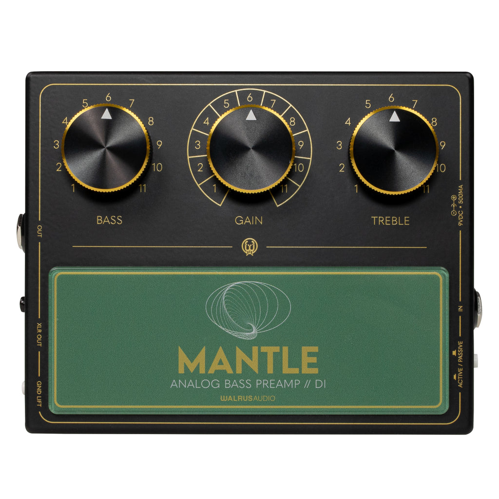 New Walrus Audio Mantle Analog Bass Guitar Preamp & D.I. Effects Pedal