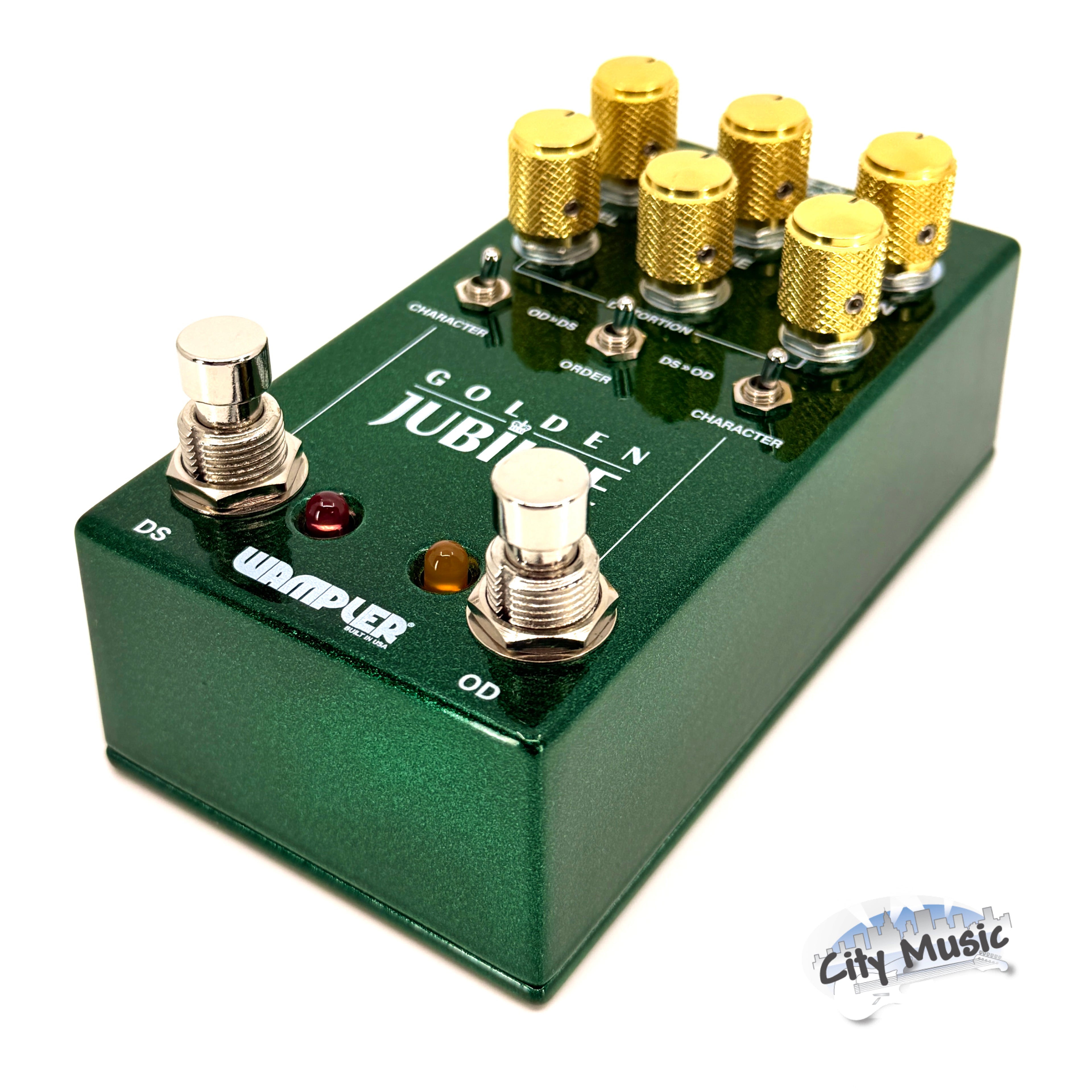 Used Wampler Golden Jubilee Overdrive & Distortion Guitar Effects Pedal ♫