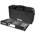 RockBoard Quad 4.2 black pedalboard with black gig bag, main view