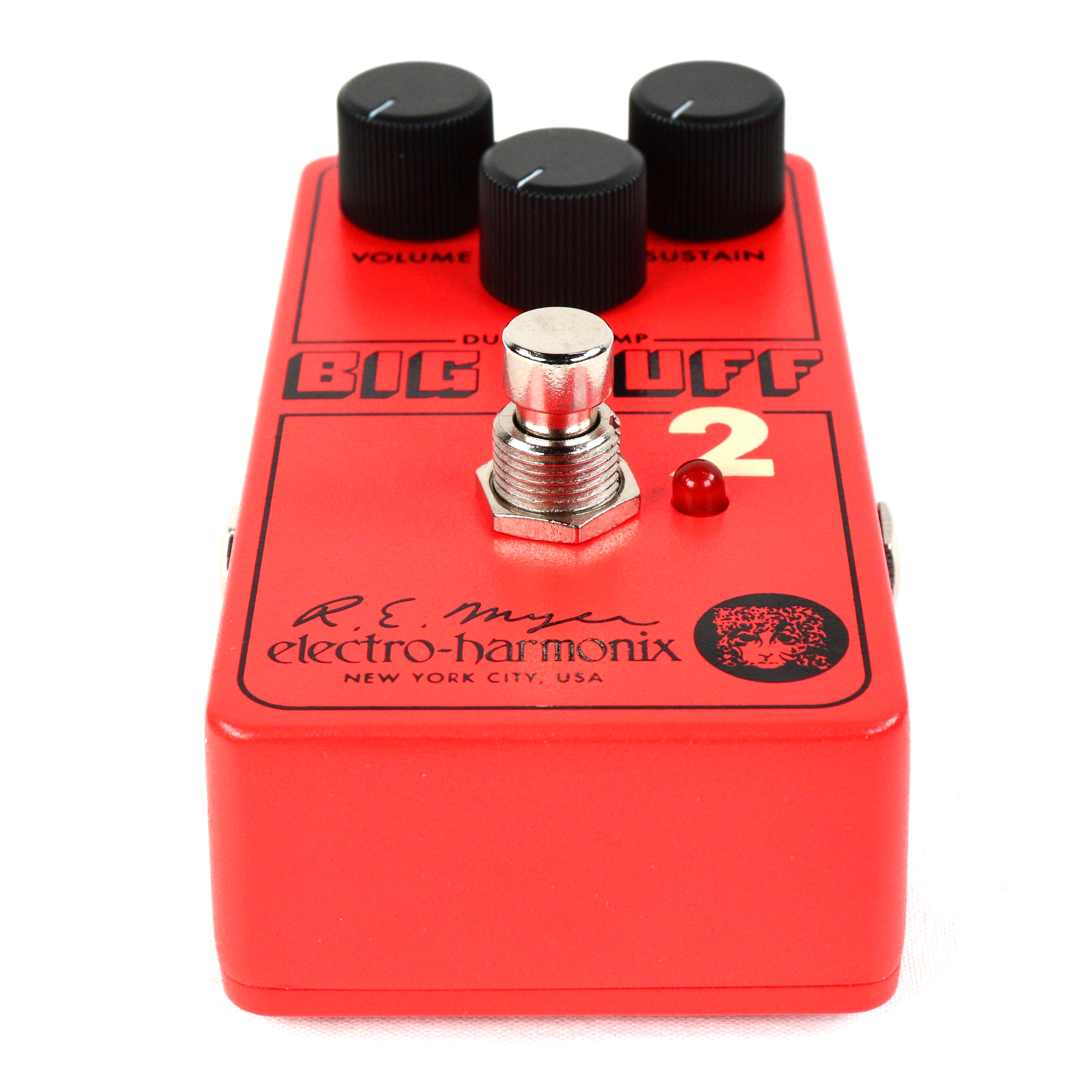 Electro-Harmonix Big Muff Pi 2 fuzz pedal — side view