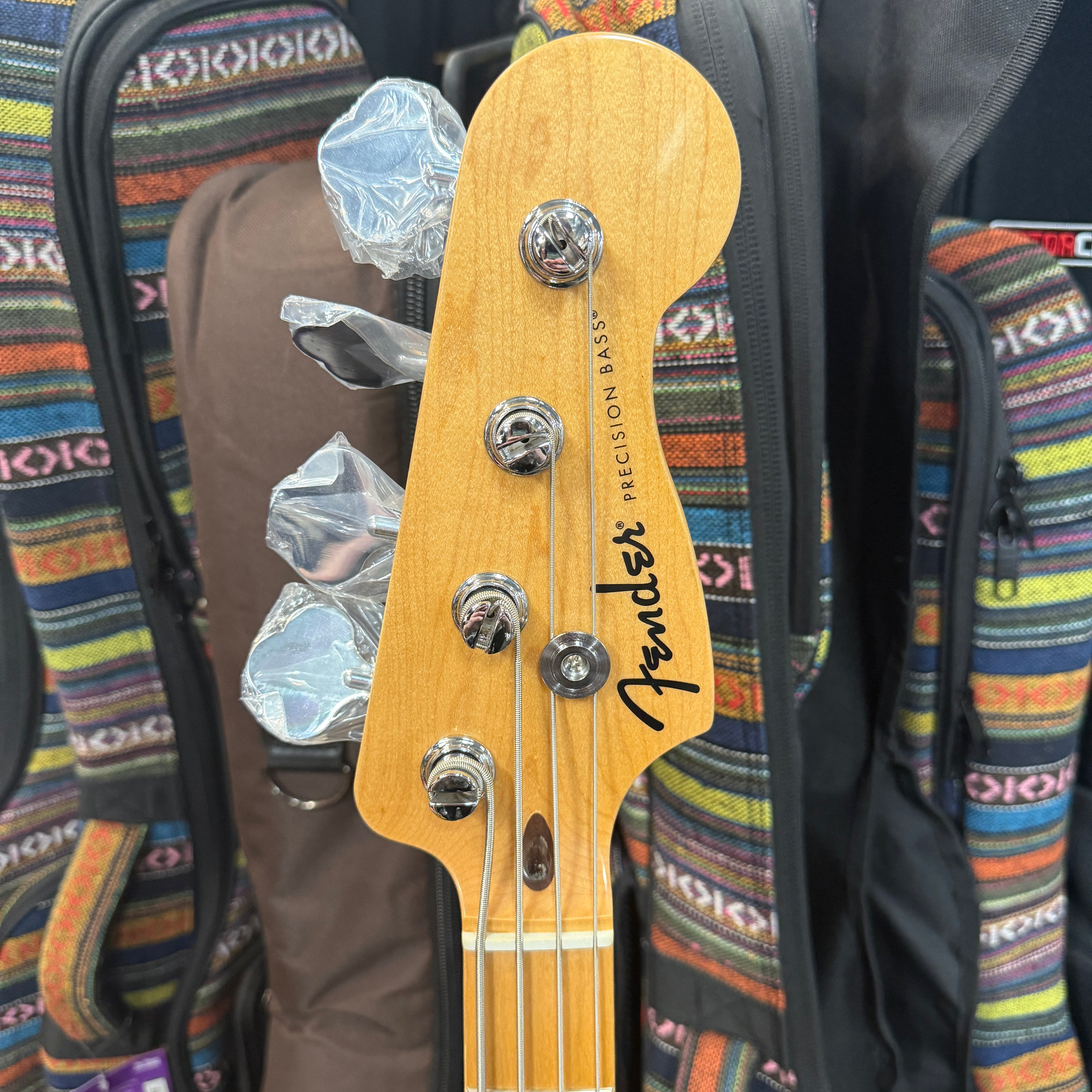 Open Box Fender Standard Precision Bass, Maple Fingerboard, White Pickguard, Candy Cola - 2025