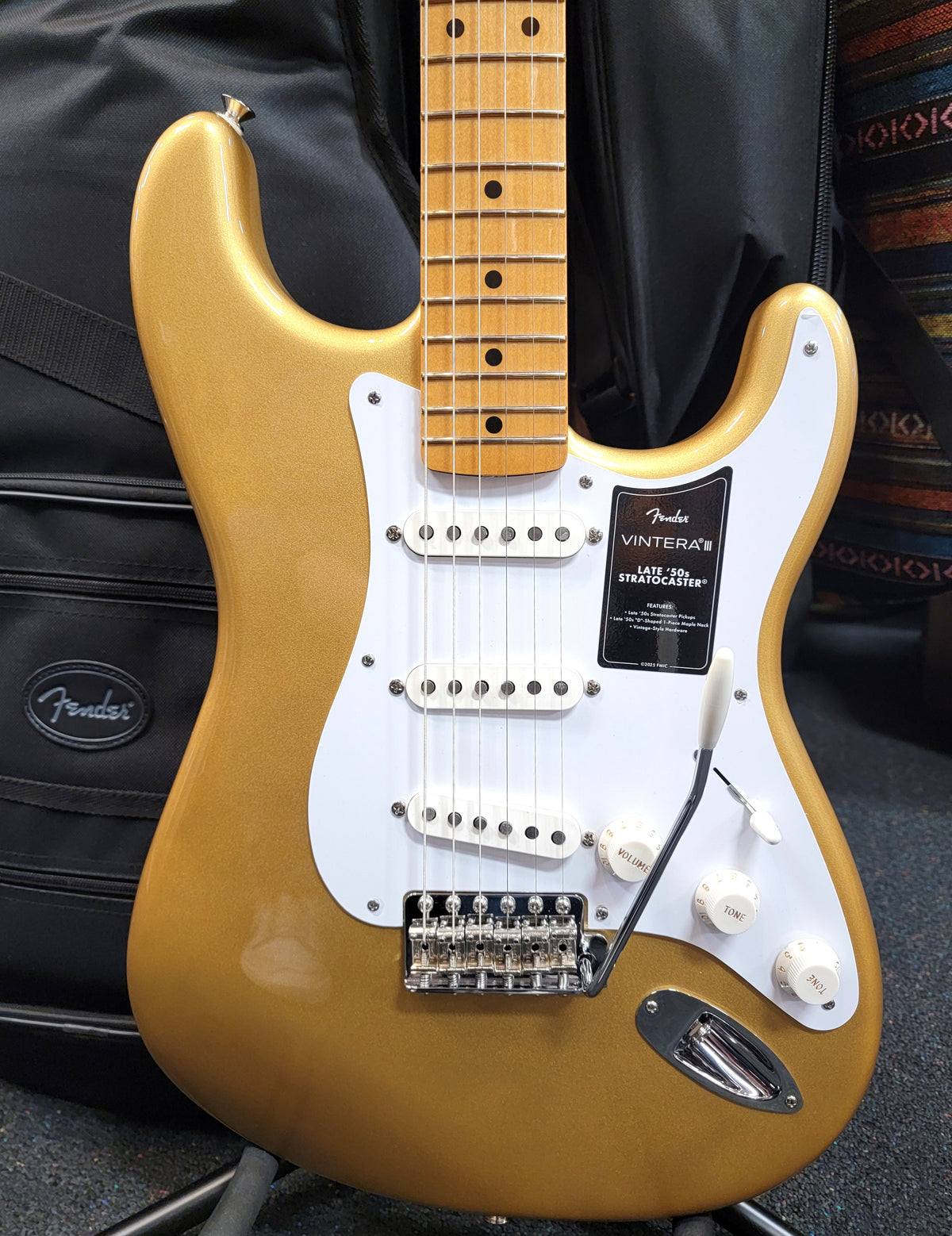 Fender Vintera III Late '50s Stratocaster Aztec Gold — full front body