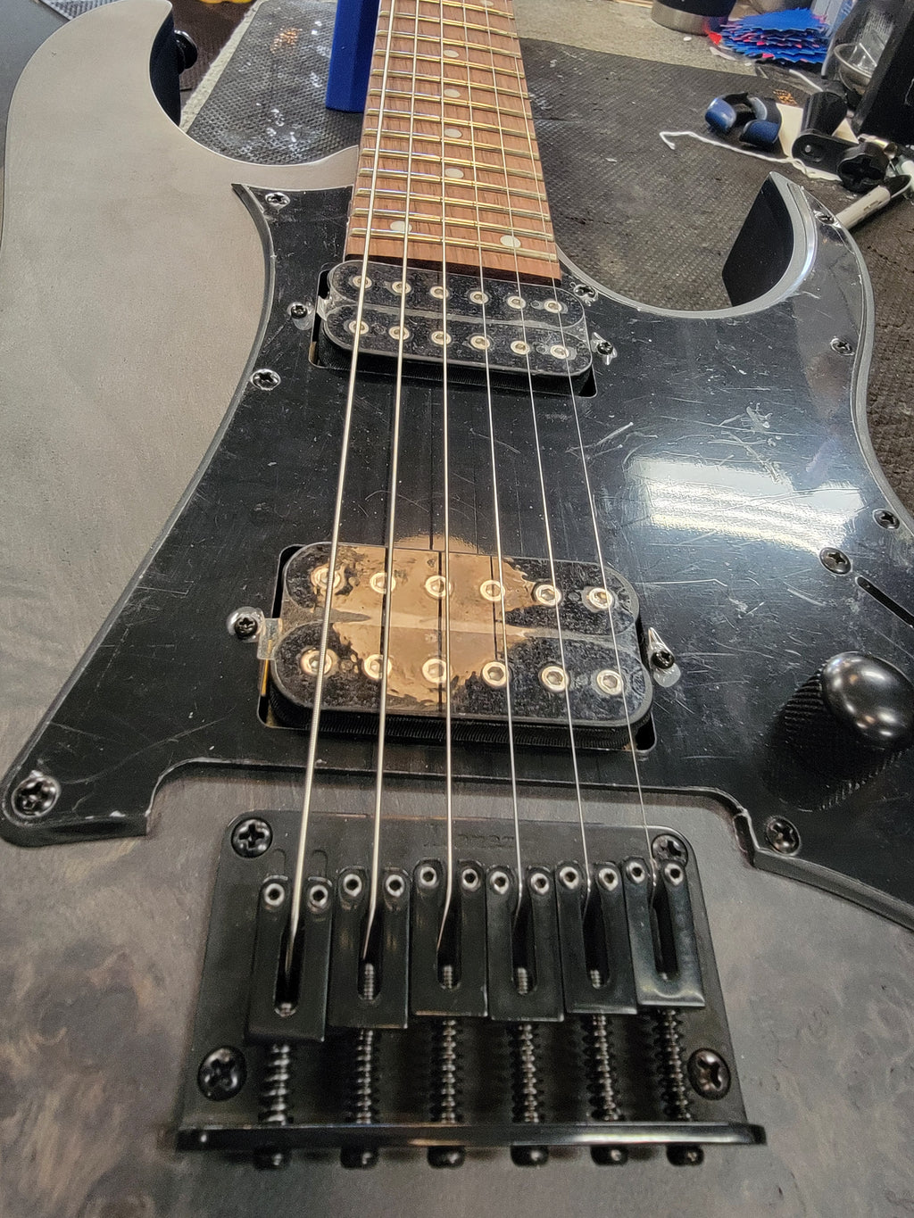 Ibanez RGR431PB electric guitar - angled full body view