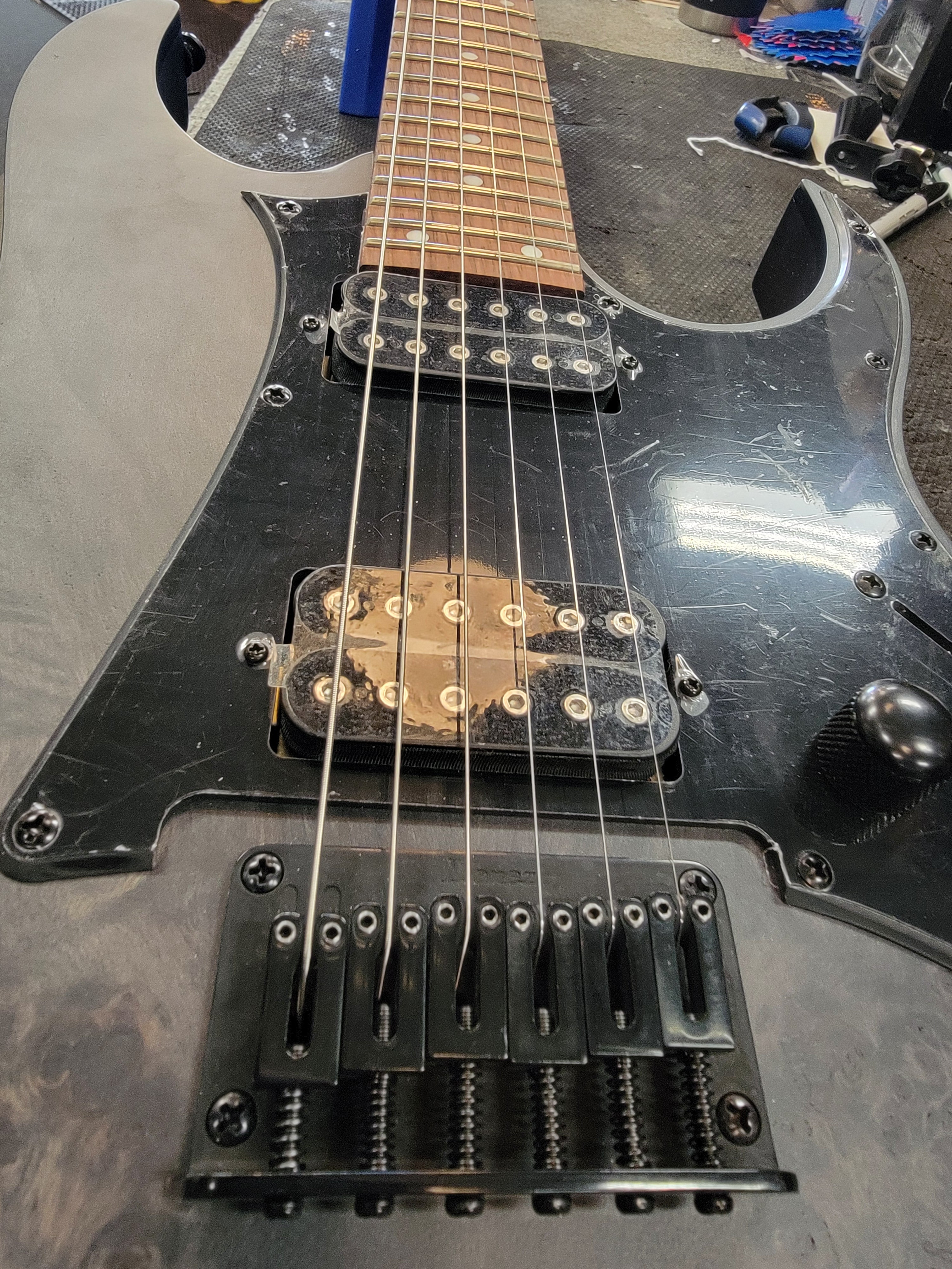 Ibanez RGR431PB electric guitar - angled full body view