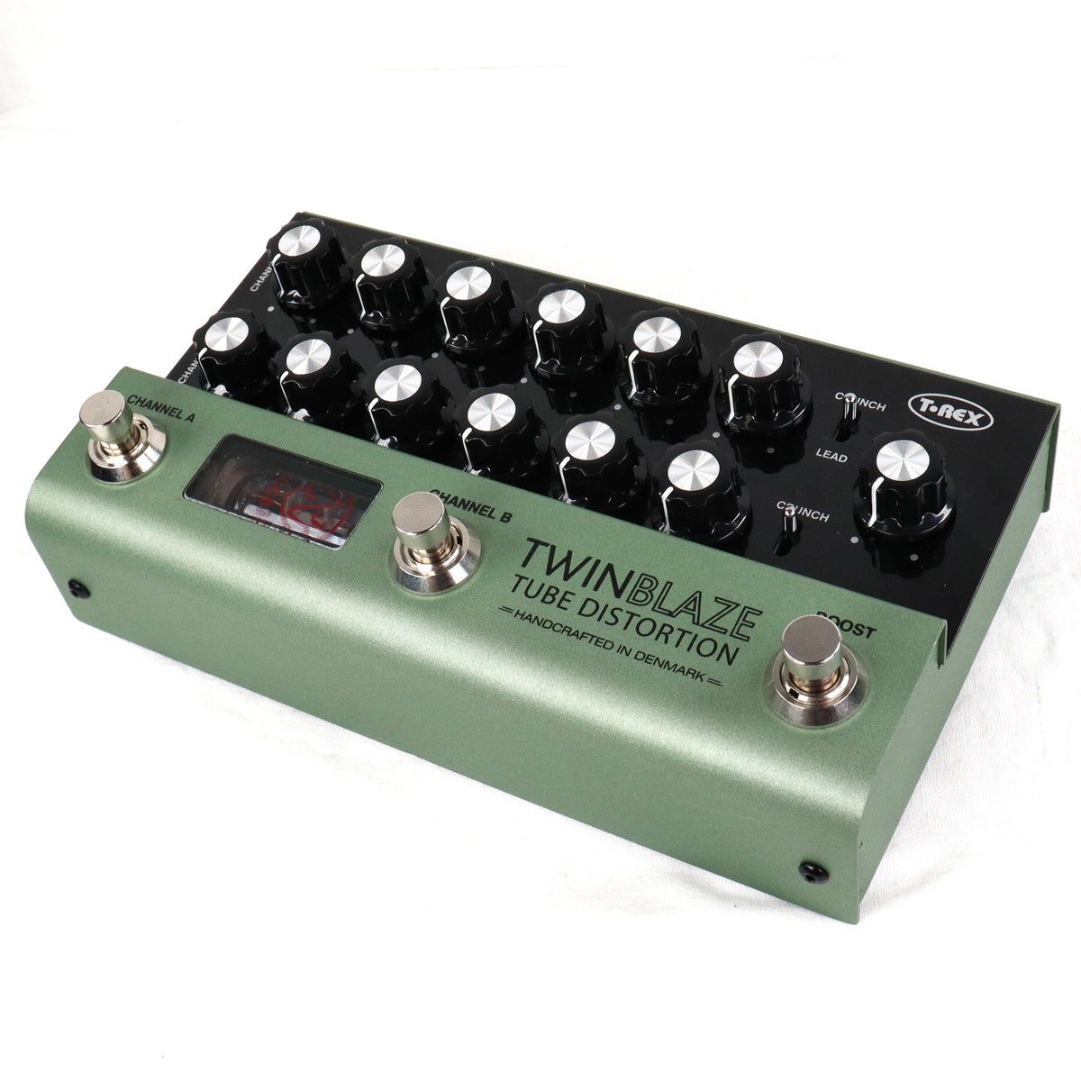 Used T-Rex TwinBlaze Two Channel Tube Distortion Guitar Effects Pedal Twin Blaze