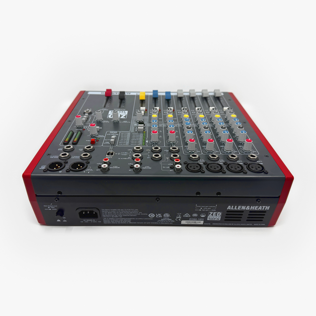 Used Allen & Heath ZED60-10FX 10-Channel Analog Mixer/2x2 USB Audio Interface
