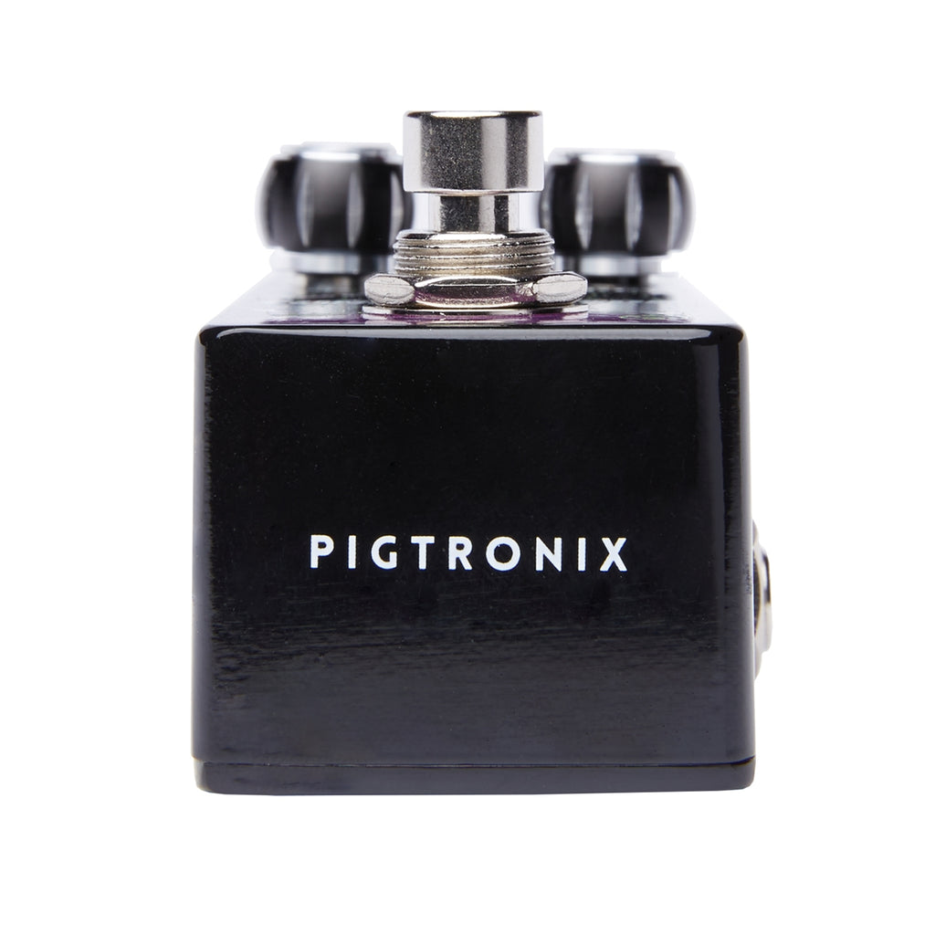 Pigtronix Constellator analog delay pedal — black finish, rear view
