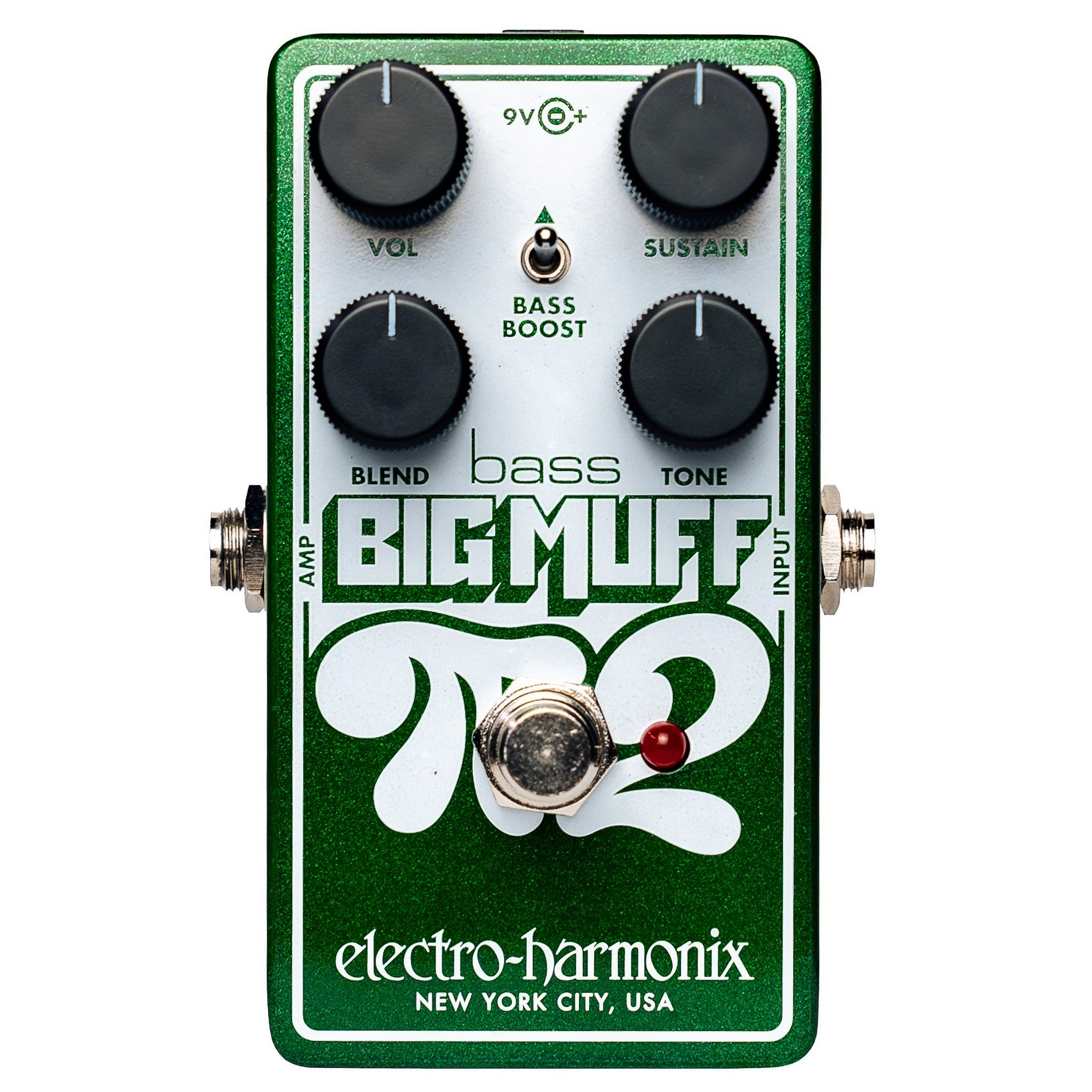 New Electro-Harmonix EHX Bass Big Muff Pi 2 Dual Op-Amp Fuzz Guitar Effect Pedal
