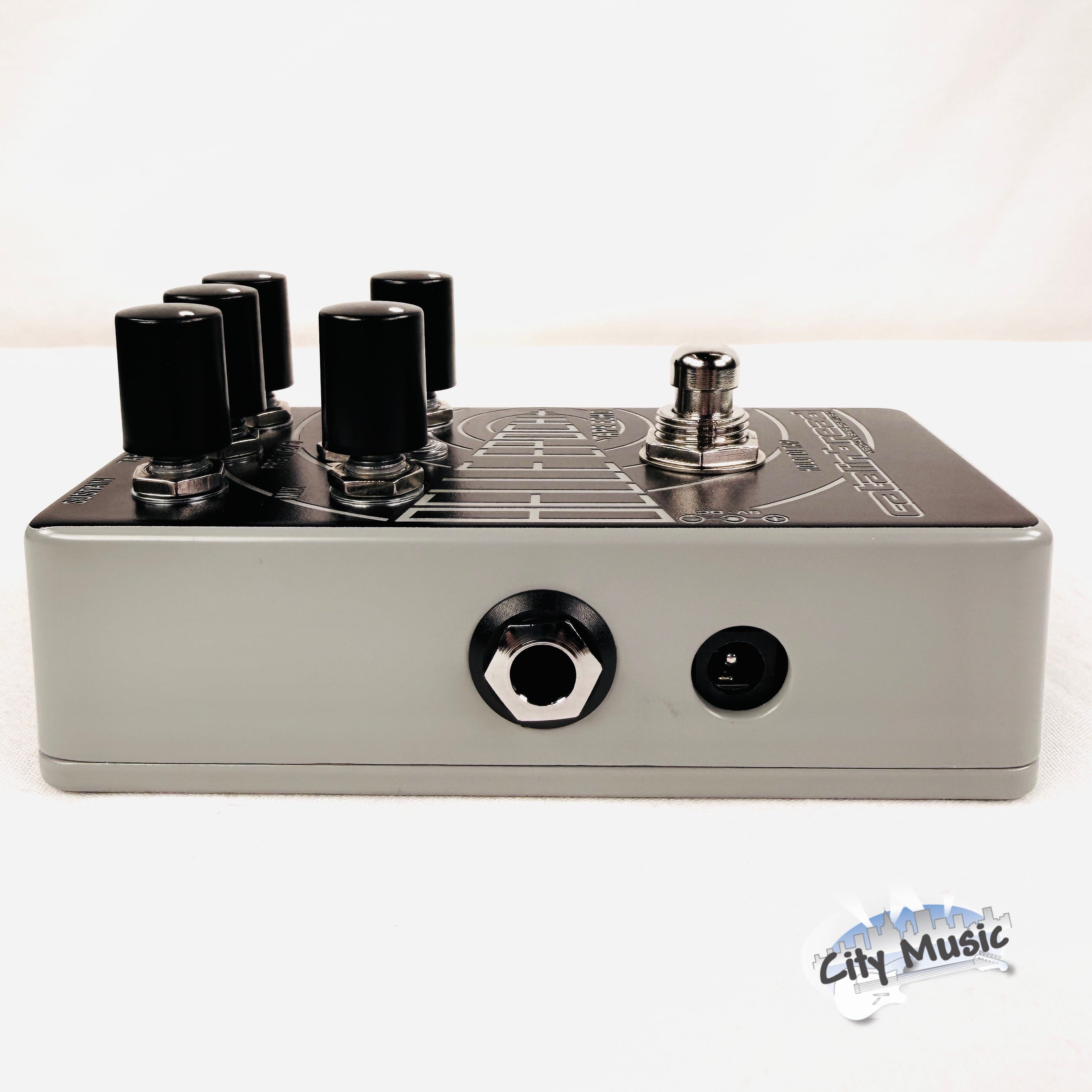 Used Catalinbread Belle Epoch+ tape echo delay — footswitch close-up