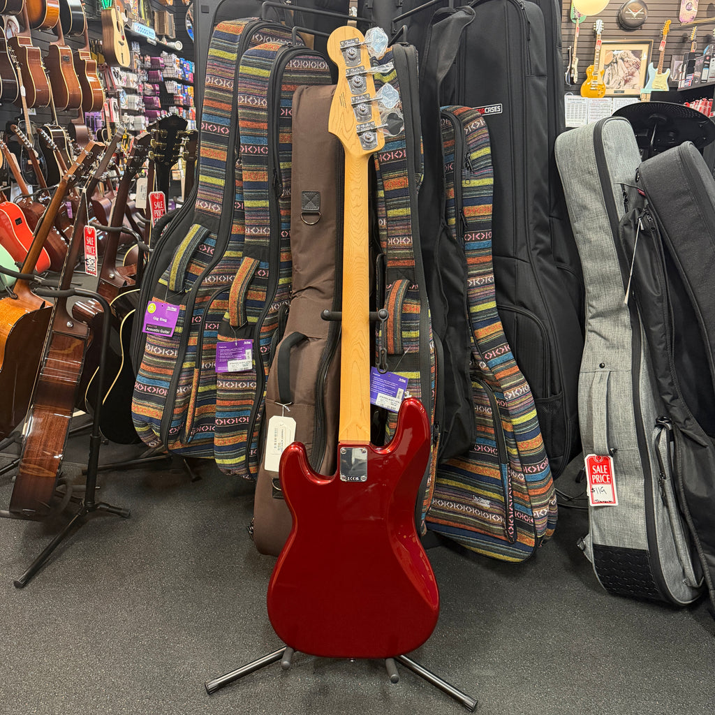 Open Box Fender Standard Precision Bass, Maple Fingerboard, White Pickguard, Candy Cola - 2025