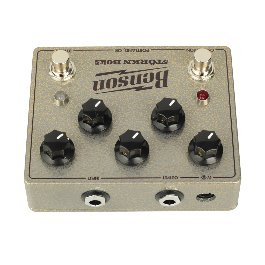 Benson STORKN BOKS fuzz pedal — detail view