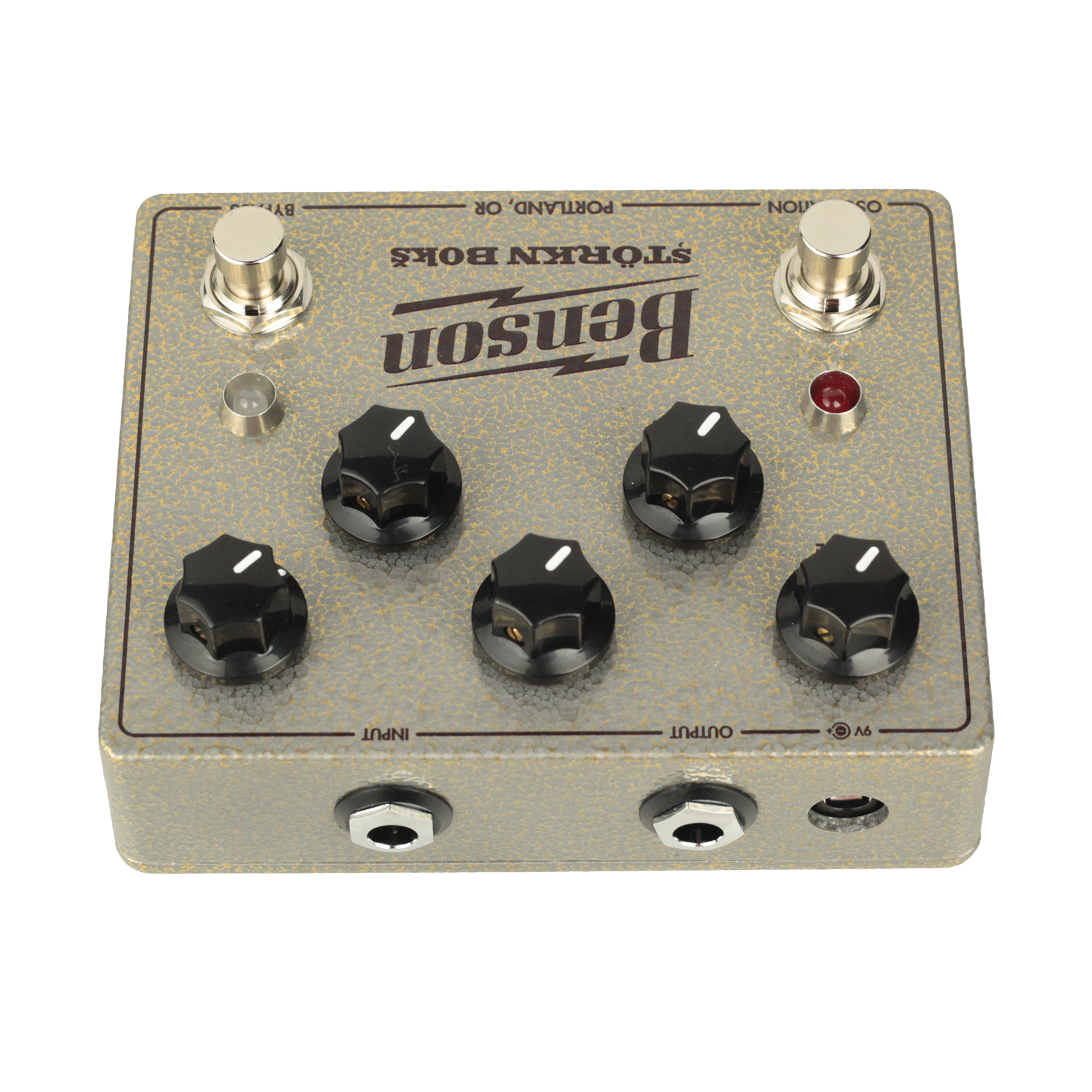 Benson STORKN BOKS fuzz pedal — detail view