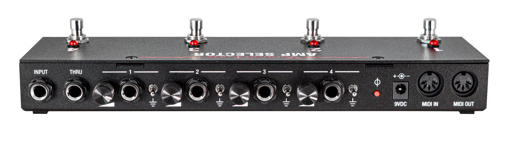 New Voodoo Lab Amp Selector PRO Four Output Programmable Switch/Blend Pedal