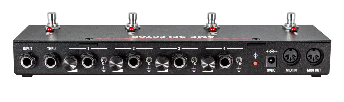 New Voodoo Lab Amp Selector PRO Four Output Programmable Switch/Blend Pedal